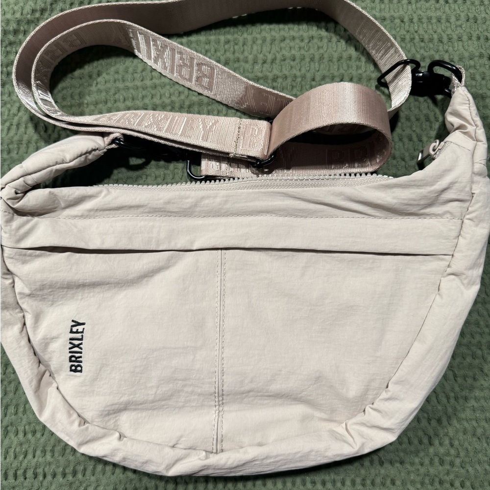 Brixley Neutral Crossbody Bag in Light Beige